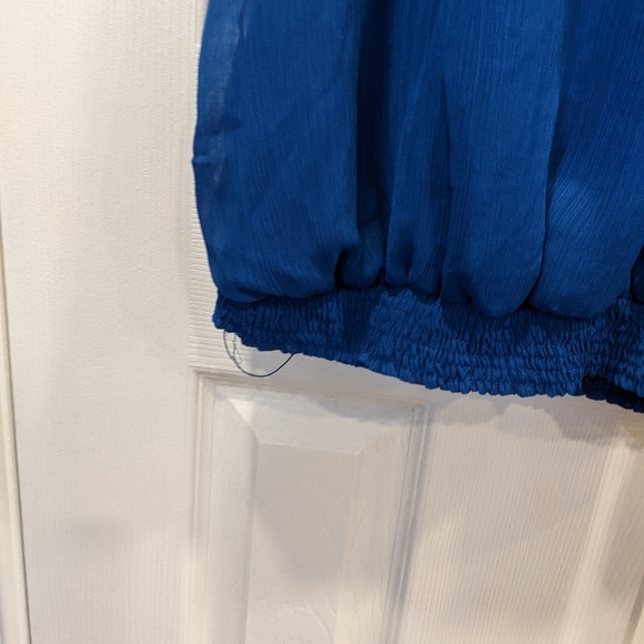 3/$15 Mossimo Chiffon Ruffled Office Halter Tank Keyhole Back - Picture 8 of 9
